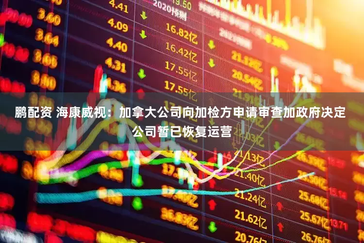 鹏配资 海康威视：加拿大公司向加检方申请审查加政府决定 公司暂已恢复运营