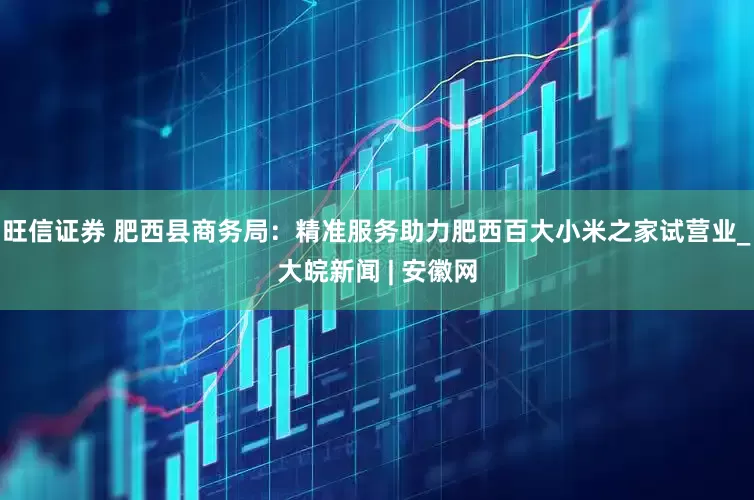 旺信证券 肥西县商务局：精准服务助力肥西百大小米之家试营业_大皖新闻 | 安徽网