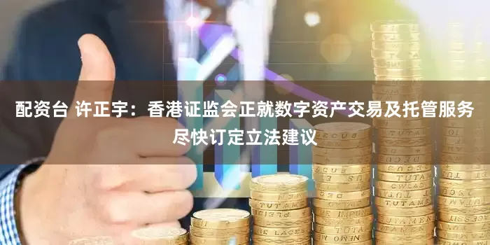 配资台 许正宇：香港证监会正就数字资产交易及托管服务尽快订定立法建议
