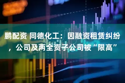 鹏配资 同德化工：因融资租赁纠纷，公司及两全资子公司被“限高”
