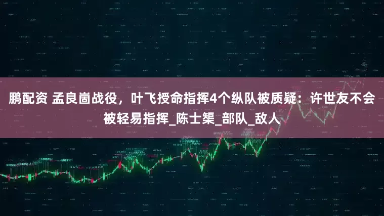 鹏配资 孟良崮战役，叶飞授命指挥4个纵队被质疑：许世友不会被轻易指挥_陈士榘_部队_敌人